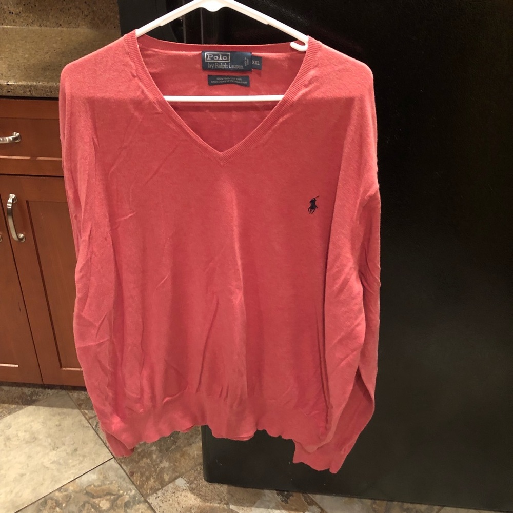 Polo V-neck sweater